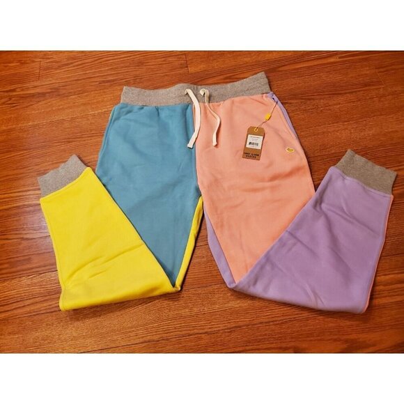 Mcnairy&co Cuffed Sweatpants Womens sz L Multicolor Spring Streetwear Heavy NWT - Picture 10 of 11